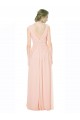 A-Linien V-Ausschnitt Chiffon Lange Brautjungfernkleider Online
