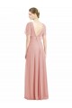 A-Linien V-Ausschnitt Chiffon Lange Brautjungfernkleider Online
