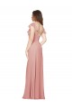 A-Linien V-Ausschnitt Chiffon Lange Brautjungfernkleider Online