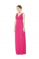Azalee A-Linien V-Ausschnitt Chiffon Lange Brautjungfernkleider Online
