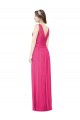 Azalee A-Linien V-Ausschnitt Chiffon Lange Brautjungfernkleider Online