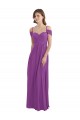 Dahlie A-Linien Chiffon Lange Brautjungfernkleider Online