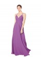 Dahlie A-Linien Chiffon Lange Brautjungfernkleider Online