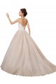 Elfenbein & Champagner Prinzessin Kapelle-schleppe Tüll Spitze Brautkleider Online