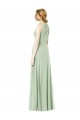 Emerald A-Linien Neckholder Chiffon Lange Brautjungfernkleider Online