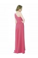 Minzgrün A-Linien Eine-Schulter Chiffon Lange Brautjungfernkleider Online