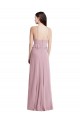 Primel A-Linien Neckholder Chiffon Lange Brautjungfernkleider Online