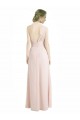 Rot 16 A-Linien Eine-Schulter Chiffon Lange Brautjungfernkleider Online