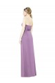 Staubiger Lavendel A-Linien Chiffon Lange Brautjungfernkleider Online