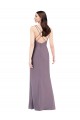 Staubiger Lavendel Etui Chiffon Lange Formale Brautjungfernkleider / Abendkleider Online