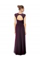 Traube A-Linien Chiffon Spitze Lange Brautjungfernkleider Online