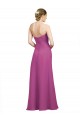 Wilde Beere A-Linien Chiffon Lange Brautjungfernkleider Online