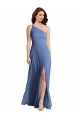 Windsor Blau A-Linien Eine-Schulter Chiffon Lange Formale Brautjungfernkleider / Abendkleider Online