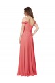 Wüstenrose A-Linien Off-Schulter Chiffon Lange Brautjungfernkleider Online