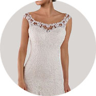 Scoop Ausschnitt Brautkleider Online